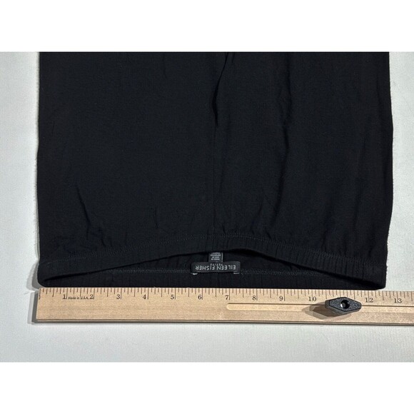 Eileen Fisher Viscose Spandex Black 24" Ankle Leggings USA Made Women's Size PS - Picture 6 of 7